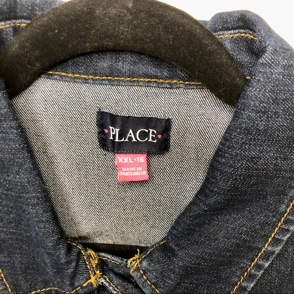CHILDREN’S PLACE Jacket KIDS XXL Denim Jean Jacket - Picture 4 of 6